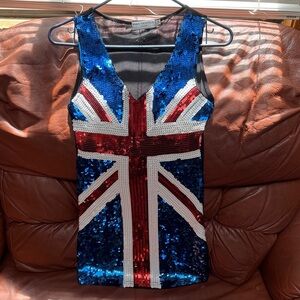 Union Jack Sequin Tank Top
